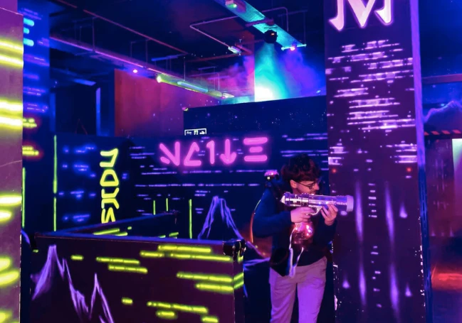 Laser Quest Party Background Image
