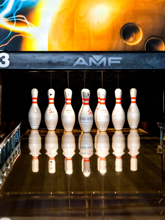 bowling pins at woking superbowl